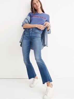Madewell Cali Demi Boot Destructed Hem